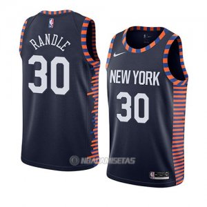 Camiseta New York Knicks Julius Randle #30 Ciudad 2019 Azul