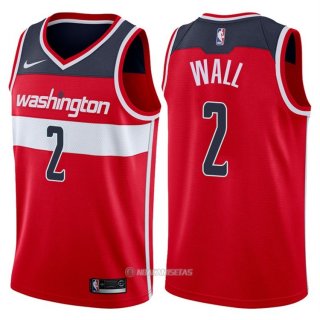 Camiseta Autentico Washington Wizards Wall #2 2017-18 Rojo