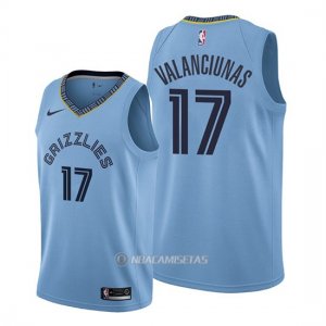 Camiseta Memphis Grizzlies Jonas Valanciunas #17 Statement Azul