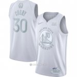 Camiseta Golden State Warriors Stephen Curry #30 MVP Blanco