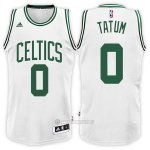 Camiseta Boston Celtics Tatum #0 Blanco