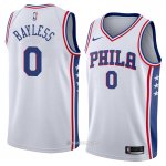 Camiseta Philadelphia 76ers Jerryd Bayless #0 Association 2018 Blanco