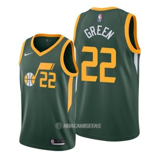 Camiseta Utah Jazz Jeff Green #22 Earned Verde
