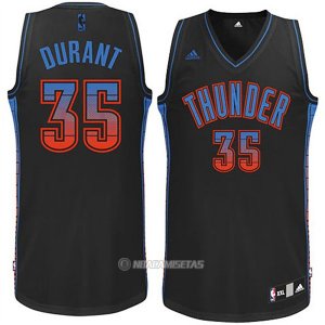 Camiseta Ambiente Oklahoma City Thunder Durant 2015 #35 Negro