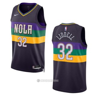 Camiseta New Orleans Pelicans E.J. Liddell #32 Ciudad 2022-23 Violeta