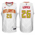 Camiseta Atlanta Hawks Korver #26 Blanco