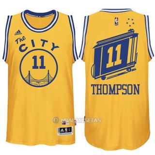 Camiseta Golden State Warriors Thompson #11 Amarillo