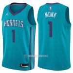 Camiseta Charlotte Hornets Malik Monk #1 Icon 2017-18 Verde