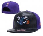 NBA Charlotte Hornets Sombrero Violeta Negro