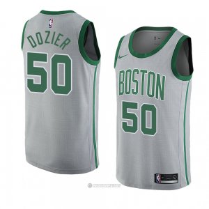 Camiseta Boston Celtics P. J. Dozier #50 Ciudad 2018-19 Gris