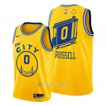 Camiseta Golden State Warriors D'angelo Russell #0 Hardwood Classics 2019-20 Oro