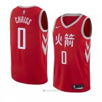 Camiseta Houston Rockets Marquese Chriss #0 Ciudad 2018 Rojo