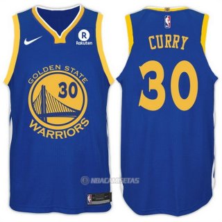Nike Camiseta Golden State Warriors Curry #30 2017-18 Azul