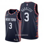 Camiseta New York Knicks Maurice Harkless #3 Ciudad 2019-20 Azul