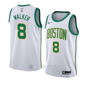 Camiseta Boston Celtics Kemba Walker #8 Ciudad 2019-20 Blanco
