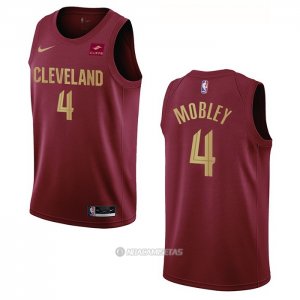 Camiseta Cleveland Cavaliers Evan Mobley #4 Icon 2022-23 Rojo