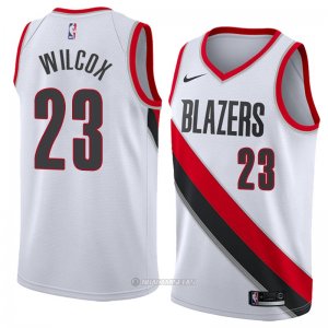 Camiseta Portland Trail Blazers Cj Wilcox #23 Association 2018 Blanco
