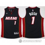Camiseta Miami Heat Bosh #1 Negro