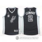 Camiseta San Antonio Spurs Leonard #2 Negro