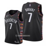 Camiseta Nino Brooklyn Nets Kevin Durant #7 Ciudad 2019-20 Negro