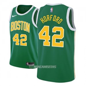 Camiseta Boston Celtics Al Horford #42 Earned 2018-19 Verde