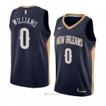 Camiseta New Orleans Pelicans Troy Williams #0 Icon 2018 Azul
