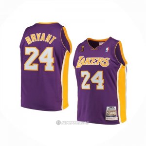 Camiseta Nino Los Angeles Lakers Kobe Bryant #24 Mitchell & Ness 2008-09 Violeta