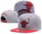 NBA Chicago Bulls Sombrero Gris Rojo