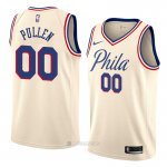 Camiseta Philadelphia 76ers Jacob Pullen #00 Ciudad 2018 Crema