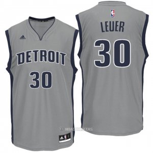 Camiseta Detroit Pistons Leuer #30 Gris