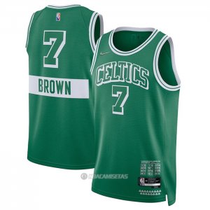 Camiseta Boston Celtics Kyrie Irving #7 Ciudad 2021-22 Verde
