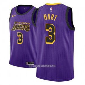 Camiseta Los Angeles Lakers Josh Hart #3 Ciudad 2018 Violeta