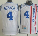 Camiseta ABA de Webber Sacramento Kings #4 Blanco