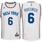 Camiseta New York Knicks Porzingis #6 Blanco