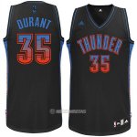 Camiseta Ambiente Oklahoma City Thunder Durant 2015 #35 Negro