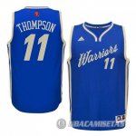 Camiseta Golden State Warriors Thompson Navidad #11 Azul