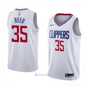 Camiseta Los Angeles Clippers Willie Reed #35 Association 2018 Blanco