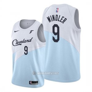 Camiseta Cleveland Cavaliers Dylan Windler #9 Earned 2019-20 Azul