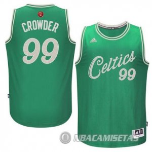 Camiseta Boston Celtics Crowder Navidad #99 Verde
