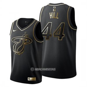 Camiseta Golden Edition Miami Heat Solomon Hill #44 2019-20 Negro