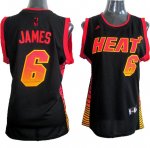 Camiseta Faldas Mujer Cavaliers James #6 Negro 2015