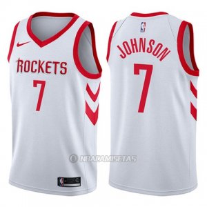 Camiseta Houston Rockets Joe Johnson #7 Association 2017-18 Blanco