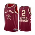 Camiseta All Star 2024 Oklahoma City Thunder Shai-Gilgeous Alexander #2 Rojo