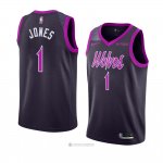 Camiseta Minnesota Timberwolves Tyus Jones #1 Ciudad 2018-19 Violeta