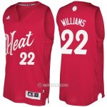 Camiseta Navidad Miami Heat Derrick Williams #22 Rojo