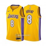 Camiseta Los Angeles Lakers Kobe Bryant #8 Retirement 2017-18 Oro