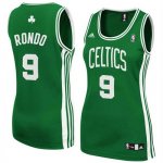 Camiseta Faldas Mujer Celtics Rondo #9 Verde