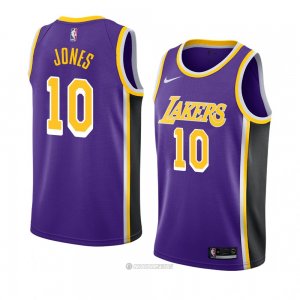 Camiseta Los Angeles Lakers Jemerrio Jones #10 Statement 2018-19 Violeta