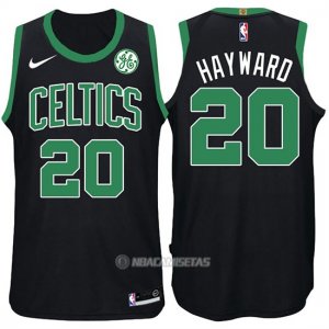 Camiseta Boston Celtics Gordon Hayward #20 2017-18 Negro