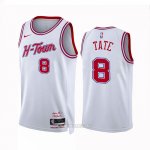 Camiseta Houston Rockets Jae'Sean Tate #8 Ciudad 2023-24 Blanco